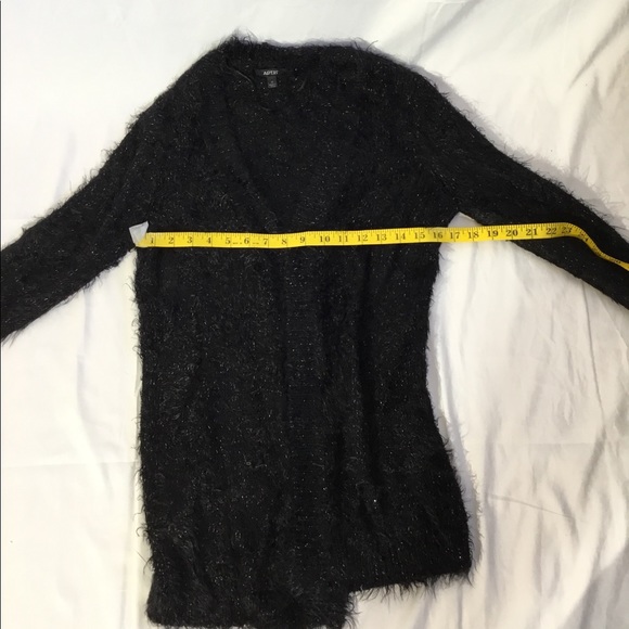 Apt 9 Open Front Cardigan Black and Silver NWOT - Picture 3 of 8